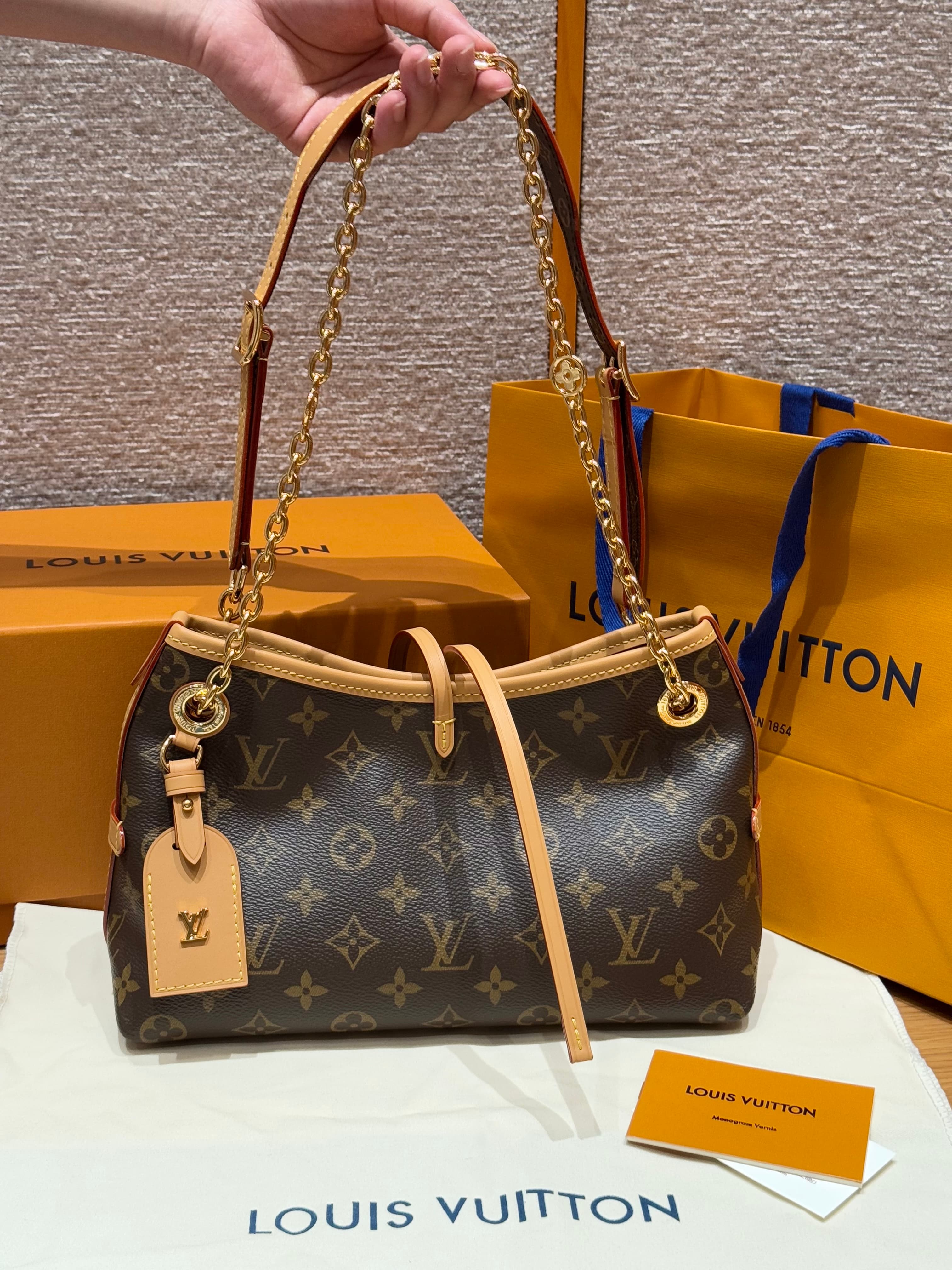 루이비통 캐리올 BB Carryall BB 모노그램 브라운(체인 스트랩)