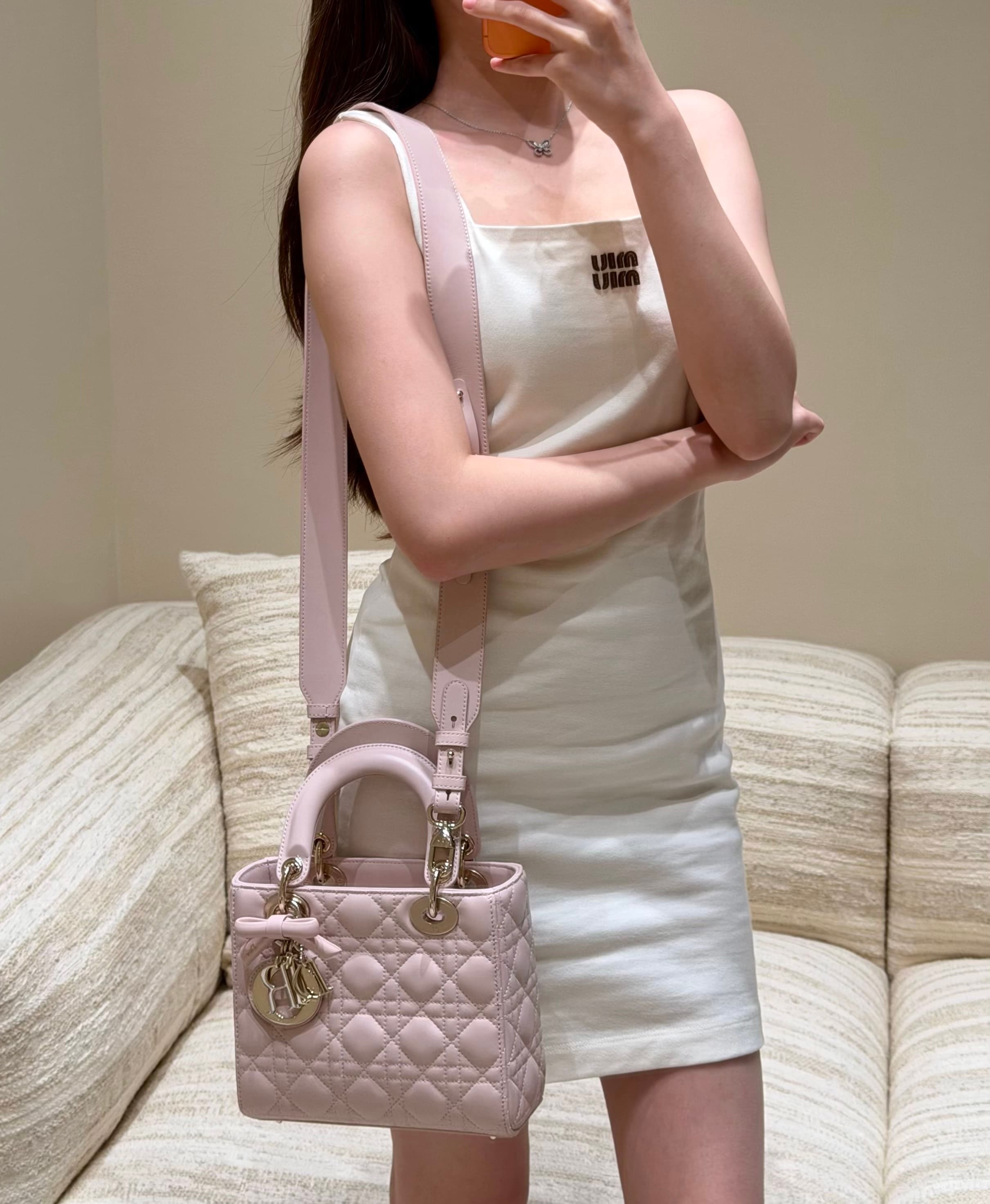 디올 레이디 디 보우 시리즈 핑크