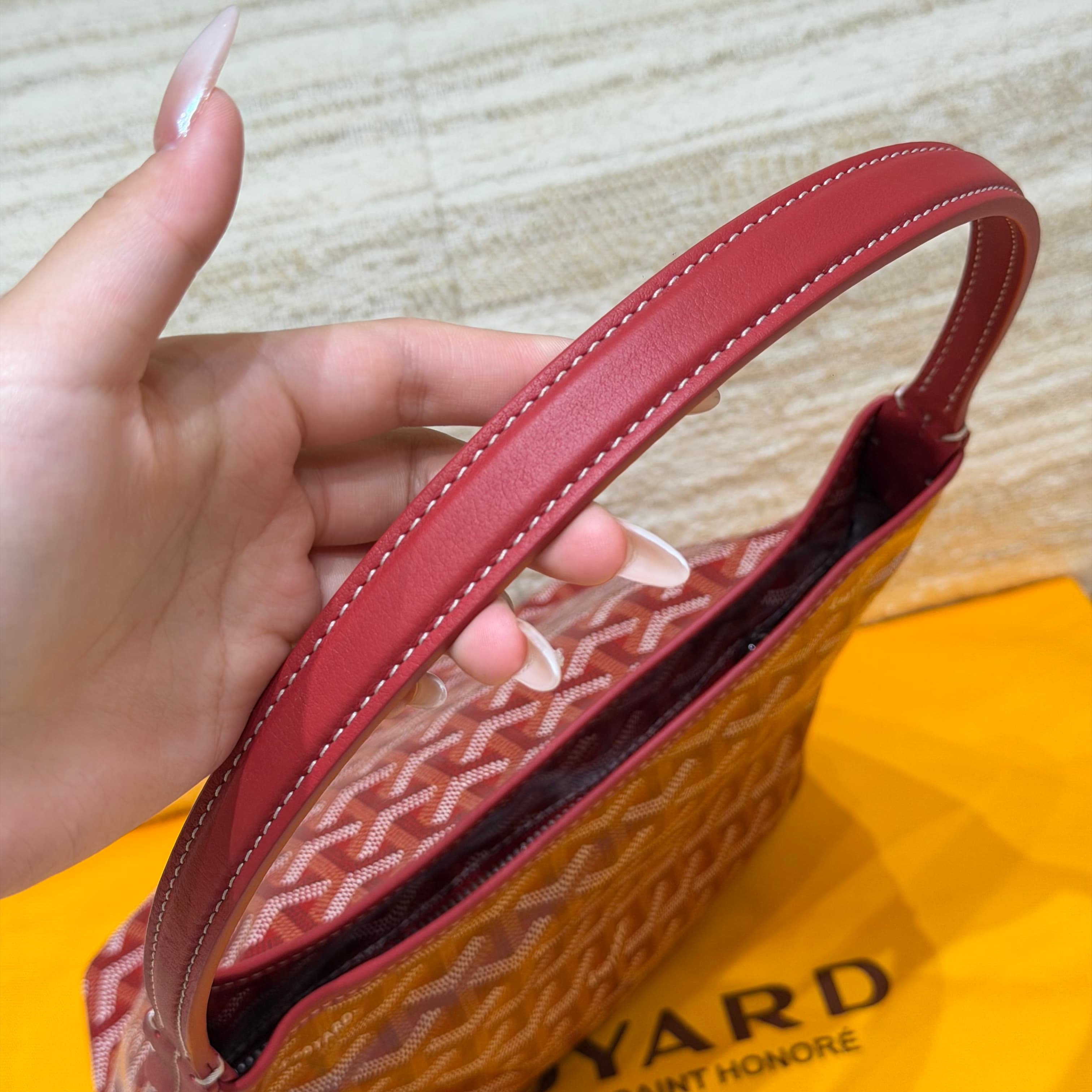 고야드 호보 언더암백 (라우엣 스타일, 레드)