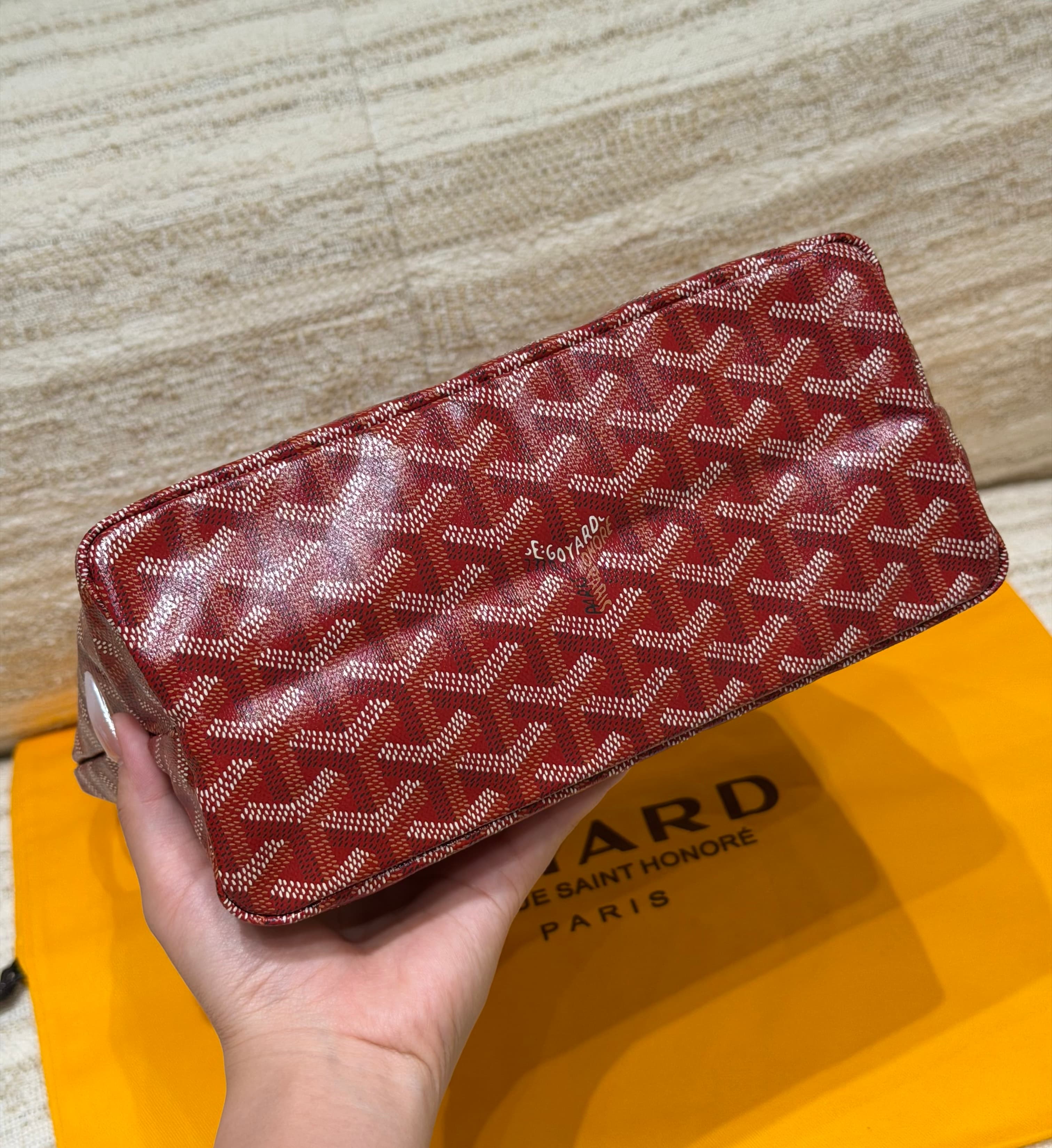고야드 호보 언더암백 (라우엣 스타일, 레드)