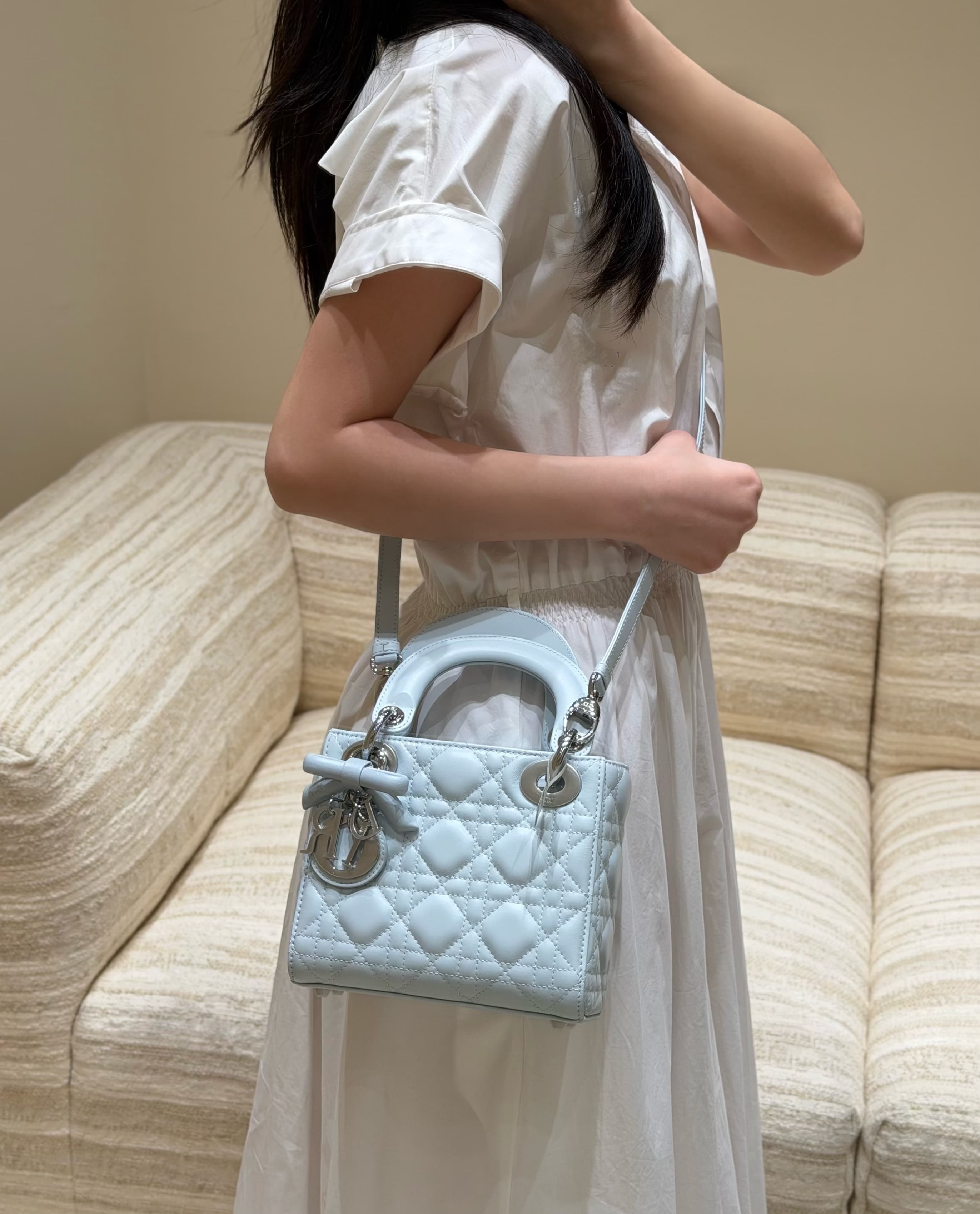 디올 레이디 다이애나 보우 시리즈 그레이