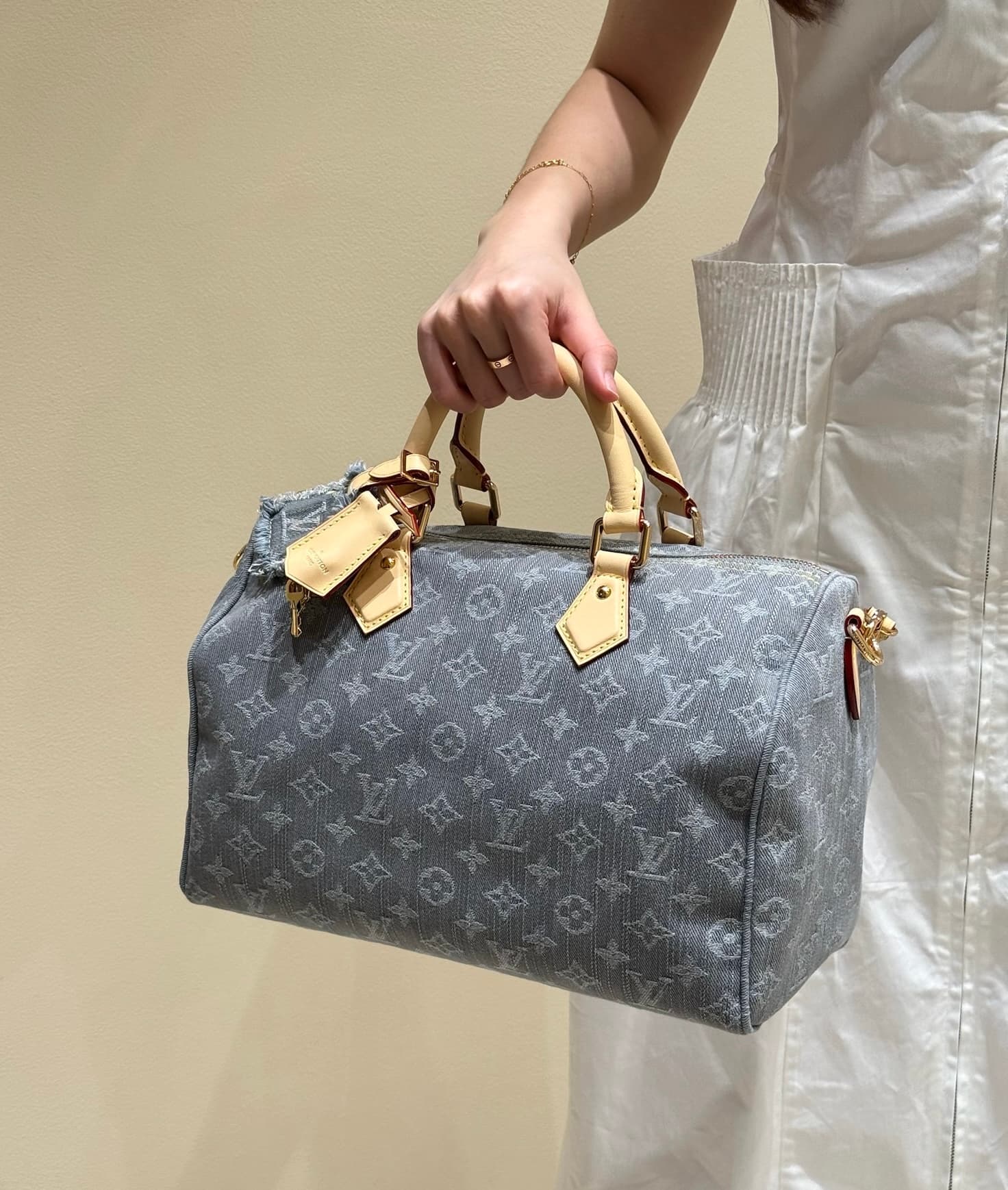 루이비통 스피디 반둘리에 30 (데님)