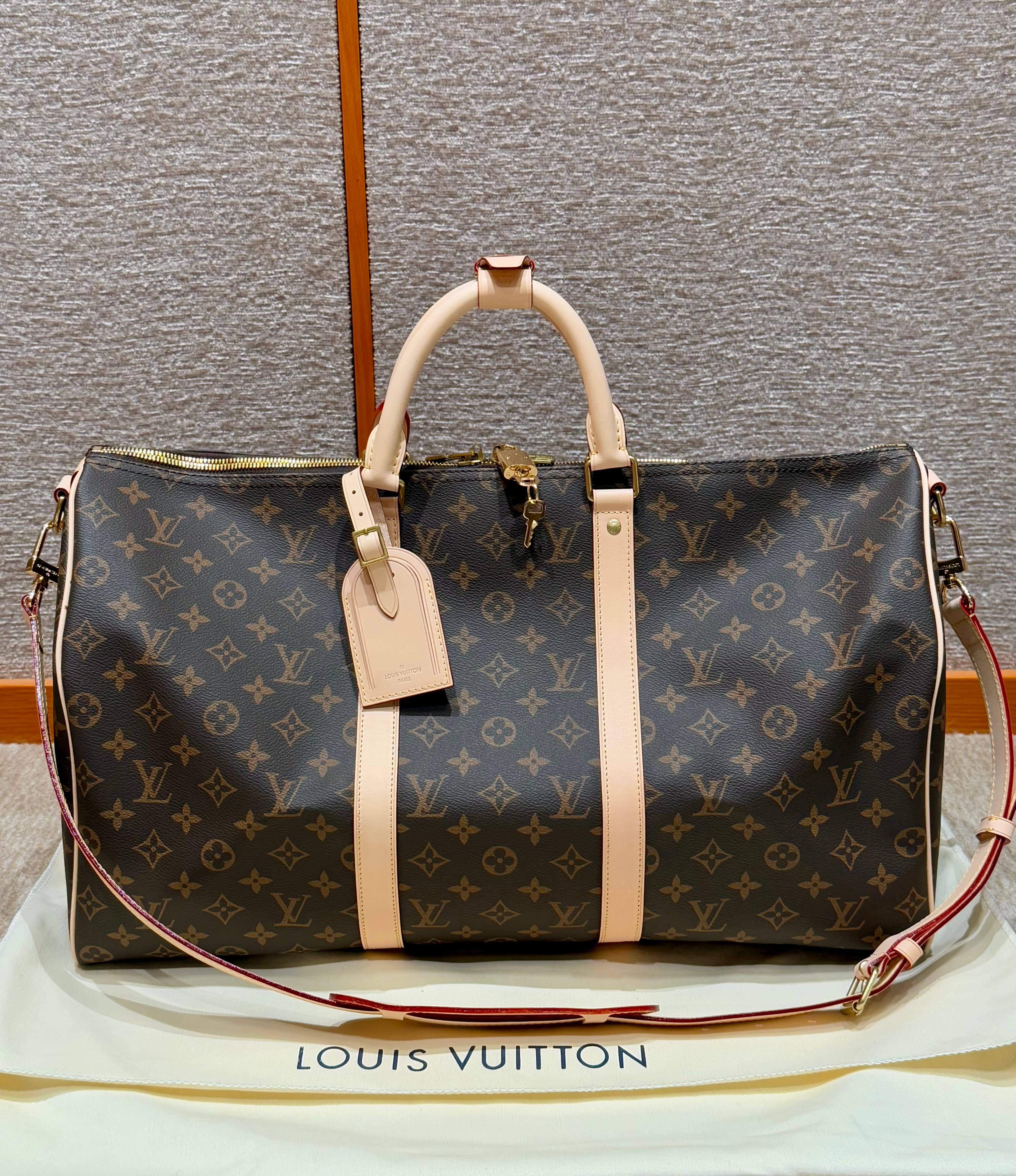 루이비통 키폴 반돌리에르 50 Keepall Bandoulière 50 모노그램 브라운